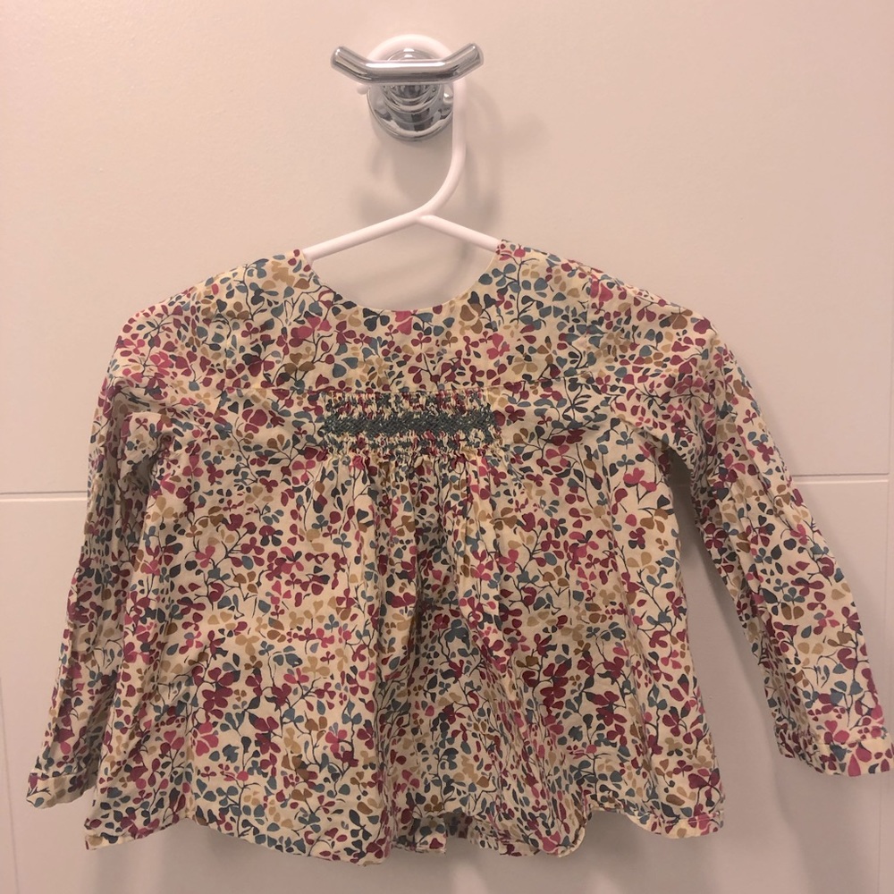 Girls Bonpoint signature blouse, size 18months